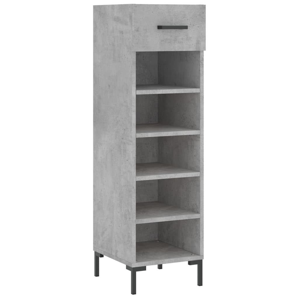 Vidaxx zapatero 30x35x105 cm madera contrachapada hormigón gris