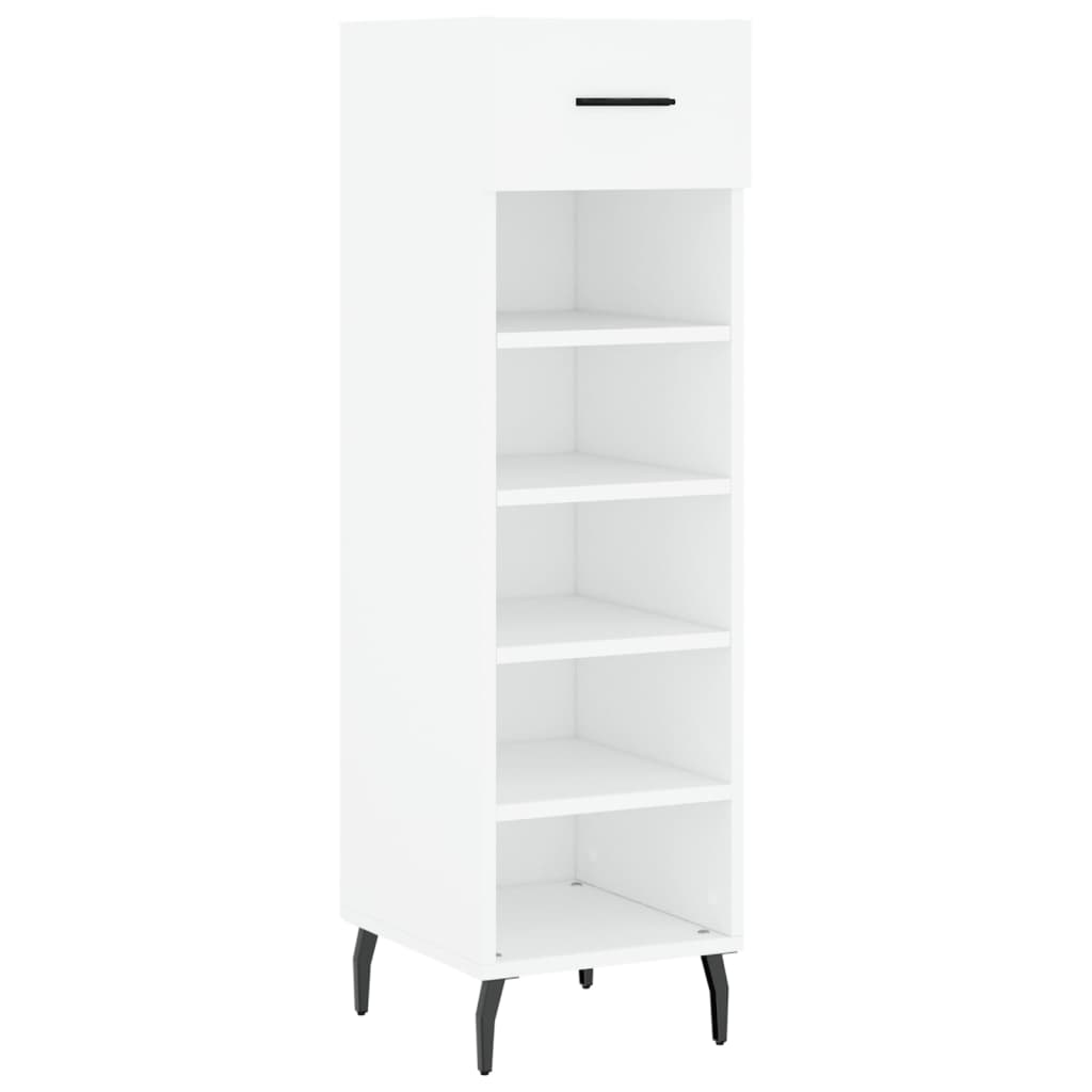 Scarpiera Vidaxx 30x35x105 cm in derivati del legno bianco