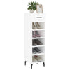 Vidaxl schoenenkast 30x35x105 cm bewerkt hout hoogglans wit