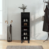 Scarpiera Vidaxx 30x35x105 cm rifinita in legno nero