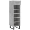 Vidaxx zapatero 30x35x105 cm madera contrachapada hormigón gris