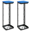 Vidaxl vuilniszakhouders 2 st 120 l pp zwart en blauw