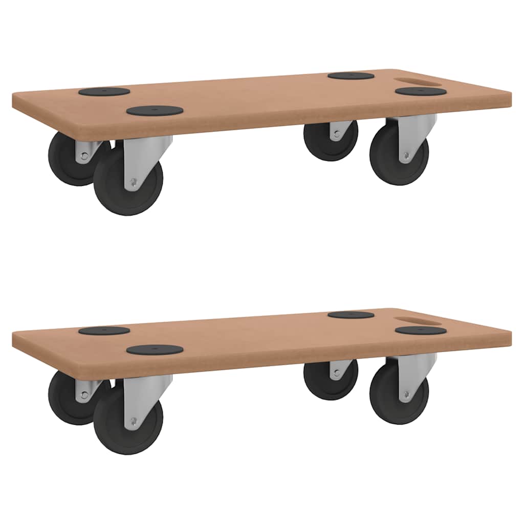 Vidaxl Furniture Dogs 2 ST Rectangular trabajado en madera