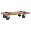 Vidaxl Furniture Dogs 2 ST Rectangular trabajado en madera