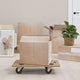 Vidaxl Furniture Dogs 2 ST Rectangular trabajado en madera