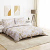Vidaxl Duvet Crossing Set set 200x200 cm di cotone bianco e marrone