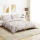 Vidaxl Duvet Crossing Set set 200x200 cm di cotone bianco e marrone