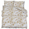 Vidaxl Duvet Crossing Set set 200x200 cm di cotone bianco e marrone