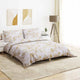 Vidaxl Duvet Crossing Set set 200x200 cm di cotone bianco e marrone