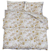 Vidaxl Duvet Superay Set 200x220 cm Cotone bianco e marrone