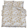 Vidaxl Duvet Crossing Set set 200x200 cm di cotone bianco e marrone