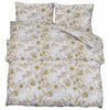 Vidaxl Duvet Superay Set 225x220 cm Cotone White and Brown