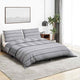 Set de cruce de edredón Vidaxl 240x220 cm de algodón gris