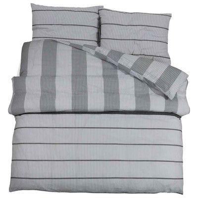 Vidaxl nuvial overray set 140x200 cm de algodón gris