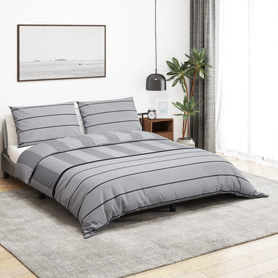 Vidaxl Duvet Superay Set 260x240 cm Grigio cotone