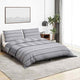 Vidaxl Duvet Crossing Set 200x200 cm de algodón gris