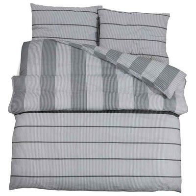 Vidaxl Duvet Superay Set 200x220 cm Cotton Grey