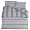 Vidaxl Duvet Crossing Set 200x200 cm de algodón gris