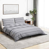 Vidaxl Duvet Crossing Set 200x200 cm de algodón gris