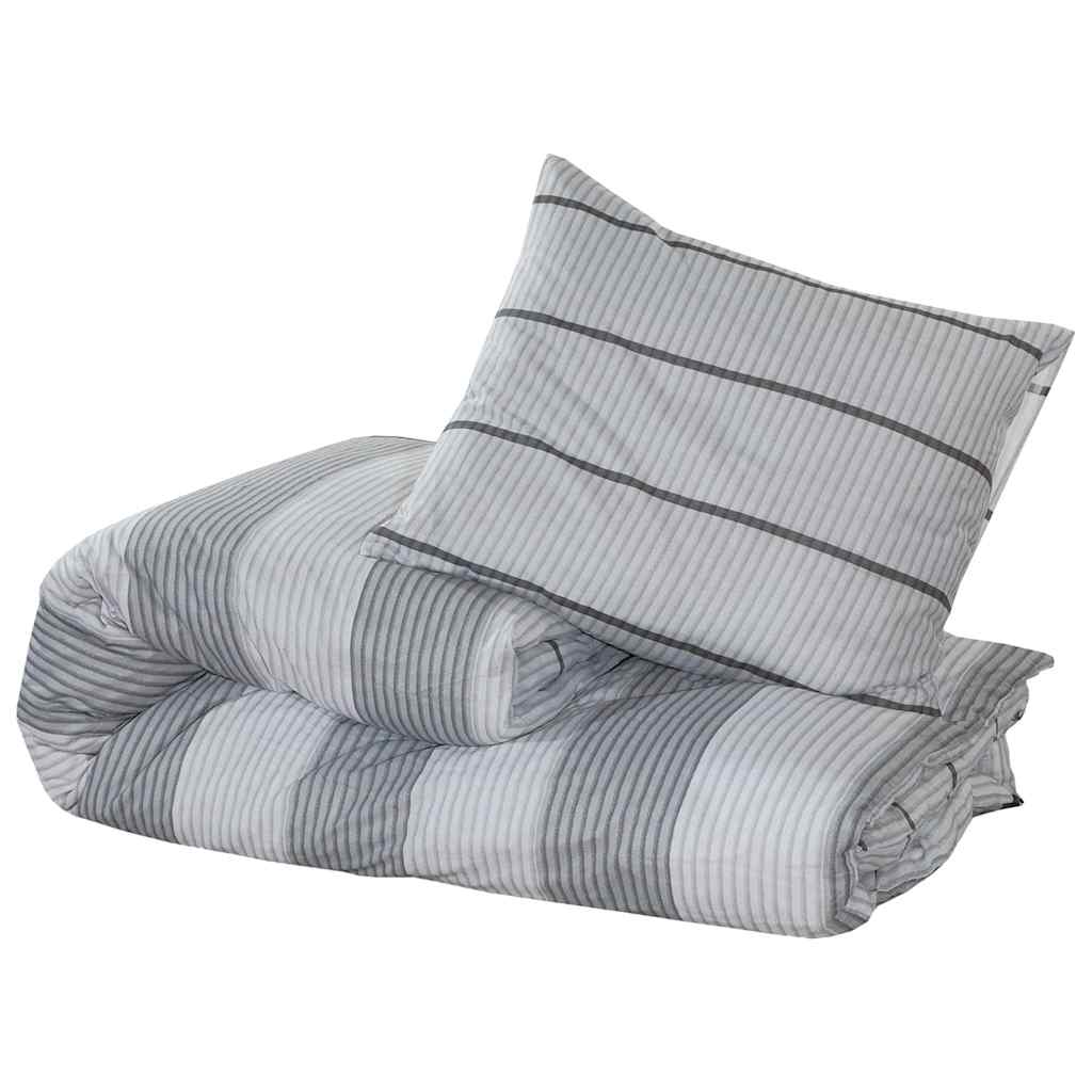 Parure copripiumino Vidaxx 225x220 cm cotone grigio