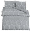 Vidaxl Duvet Superay Set da 140x200 cm di cotone grigio