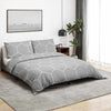 Vidaxl Duvet Superay Set 135x200 cm di cotone grigio