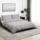 Vidaxl nuvial overray set 135x200 cm de algodón gris