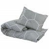 Vidaxl Duvet Crossing Set 200x200 cm de algodón gris