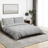 Vidaxl Duvet Crossing Set 200x200 cm de algodón gris