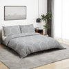 Vidaxl Duvet Superay Set 200x220 cm Cotton Grey