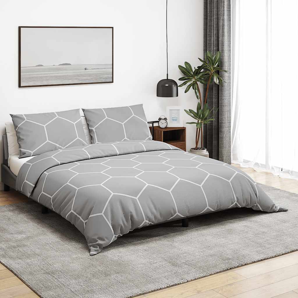 Parure copripiumino Vidaxx 260x220 cm cotone grigio