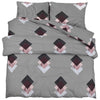 Vidaxl Set di attraversamento del piumone 240x220 cm di cotone grigio