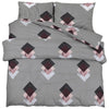 Set de cruce de edredón Vidaxl 240x220 cm de algodón gris
