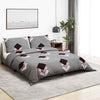 Parure copripiumino Vidaxx 140x200 cm cotone grigio