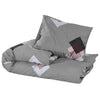 Vidaxl Duvet Sumpay set 220x240 cm di cotone grigio
