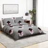 Vidaxl nuvial overray set 220x240 cm de algodón gris