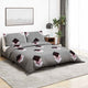 Vidaxl nuvial overray set 135x200 cm de algodón gris