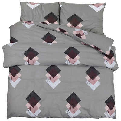 Vidaxx juego de funda nórdica 200x200 cm algodón gris
