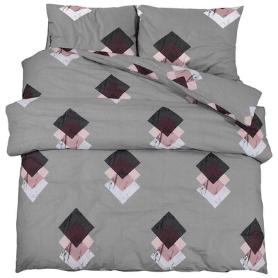 Parure copripiumino Vidaxx 225x220 cm cotone grigio