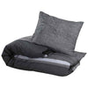 Vidaxl Duvet Sumpay set 240x220 cm di cotone grigio scuro
