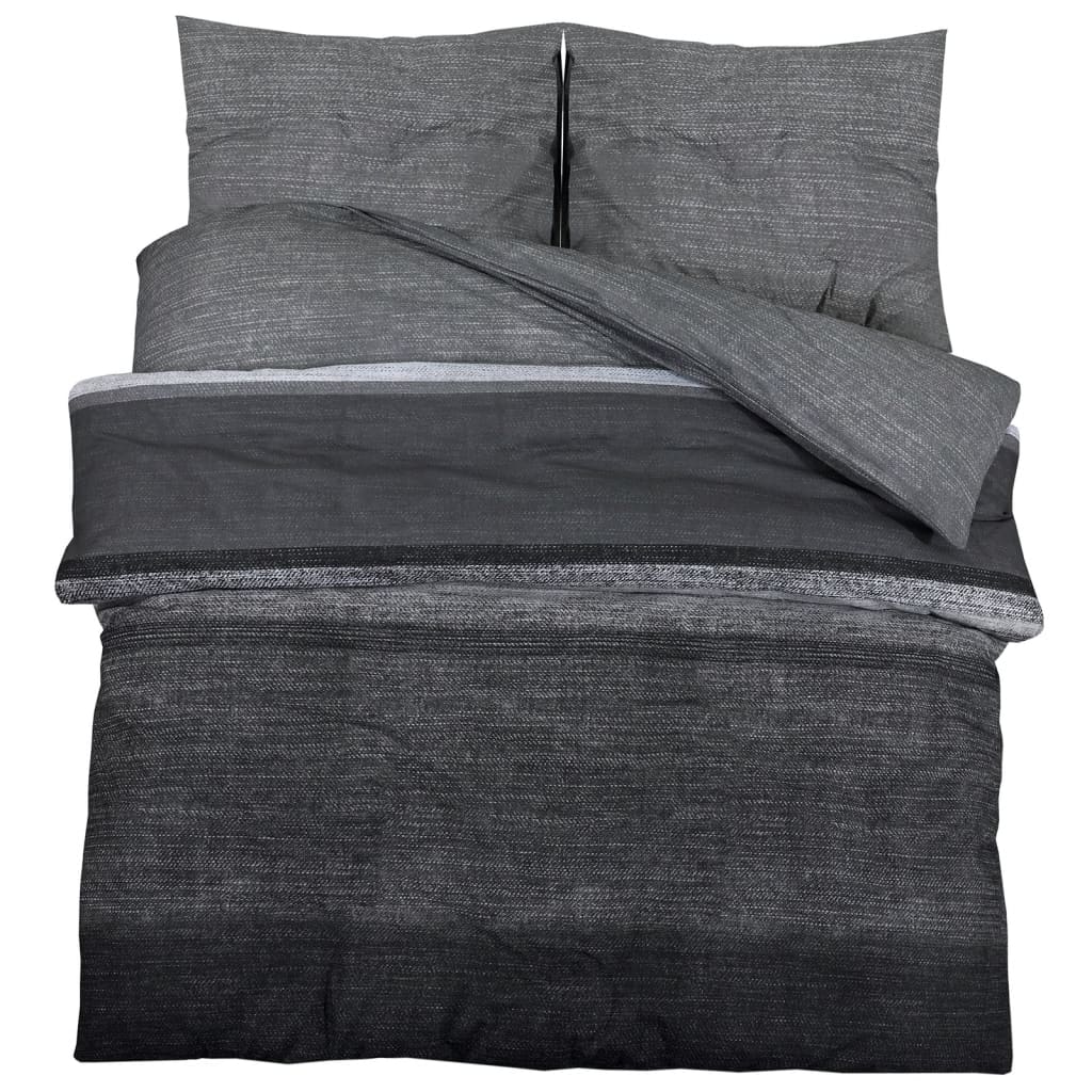 Vidaxl Duvet Sumpay Set 220x240 cm in cotone grigio scuro