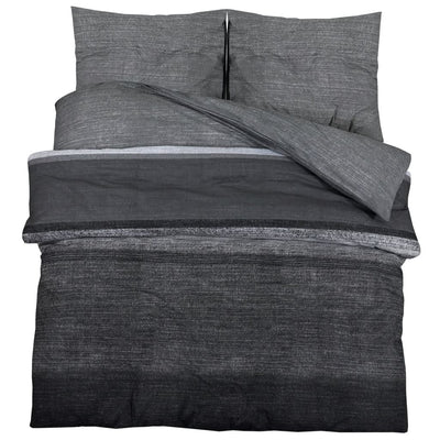 Vidaxl Duvet Sumpay Set 220x240 cm in cotone grigio scuro