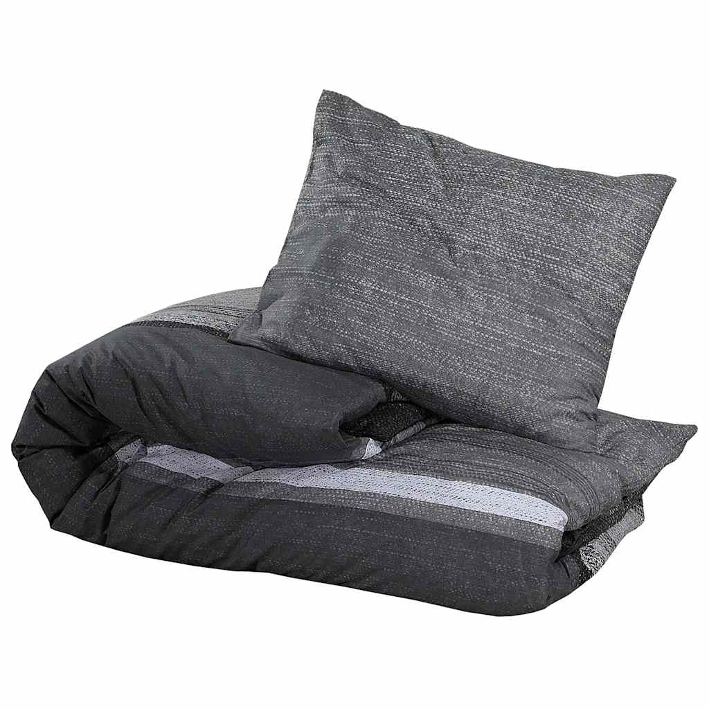 Vidaxl nuvial overray set 220x240 cm algodón gris oscuro