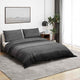 Vidaxl nuvial overray set 220x240 cm algodón gris oscuro