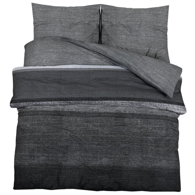 Vidaxl Duvet Sumpay set 260x220 cm di cotone grigio scuro