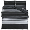 Vidaxl Duvet Crossing Set set 200x200 cm in bianco e nero