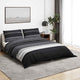 Vidaxl Duvet Crossing Set set 200x200 cm in bianco e nero