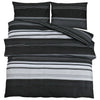 Vidaxl nuvial overray set 220x240 cm algodón blanco y negro