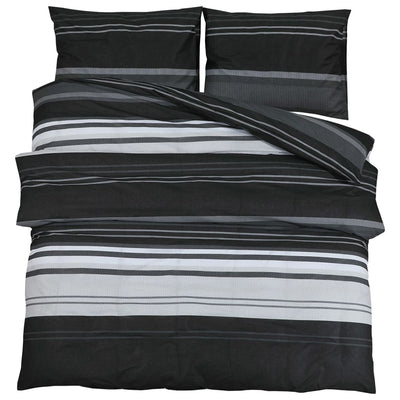 Vidaxl Duvet Sumpay Set 220x240 cm in bianco e nero