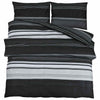 Vidaxl Duvet Overlay Set 200x220 cm Cotone Black and White